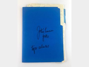 John Lennon "Recording Session Archive" Featuring Handwritten Song Lists and Studio Documents