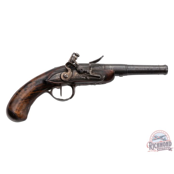 French Charleville Flintlock Cannon Barrel Pistol