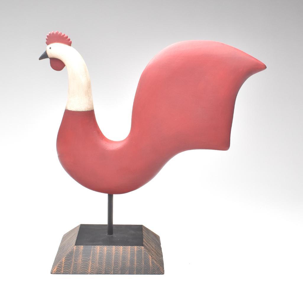 Folk art rooster | Guyette & Deeter