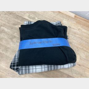 Gap - Men's Flannel Cozy Crewneck Long Sleeve Drawcord Pajama Set - XL
