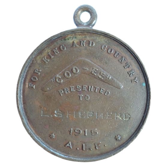 Australia 1915 Heidelberg 'Coo-ee' Bronze Medalet, good Extremely Fine