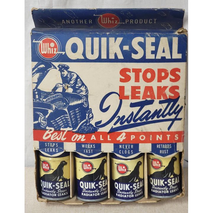 Whiz Quik-Seal Stop Leak Cardboard Display w/Cans