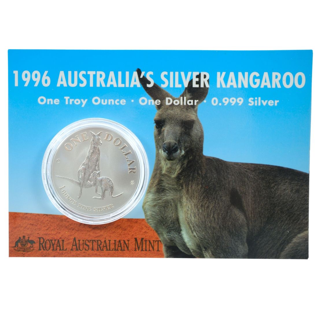 Australia 1996 'Kangaroo' Silver (999) $1, Uncirculated