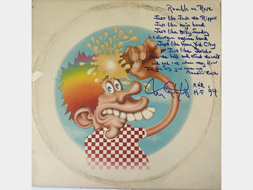 Grateful Dead: Tom Constanten Signed "Europe '72" Album w/ Handwritten "Ramble On Rose" Lyrics (TPG)