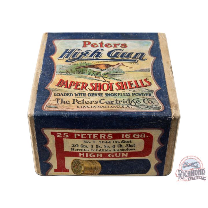 Box Only of Peters "High Gun" Shotshells 16 GA
