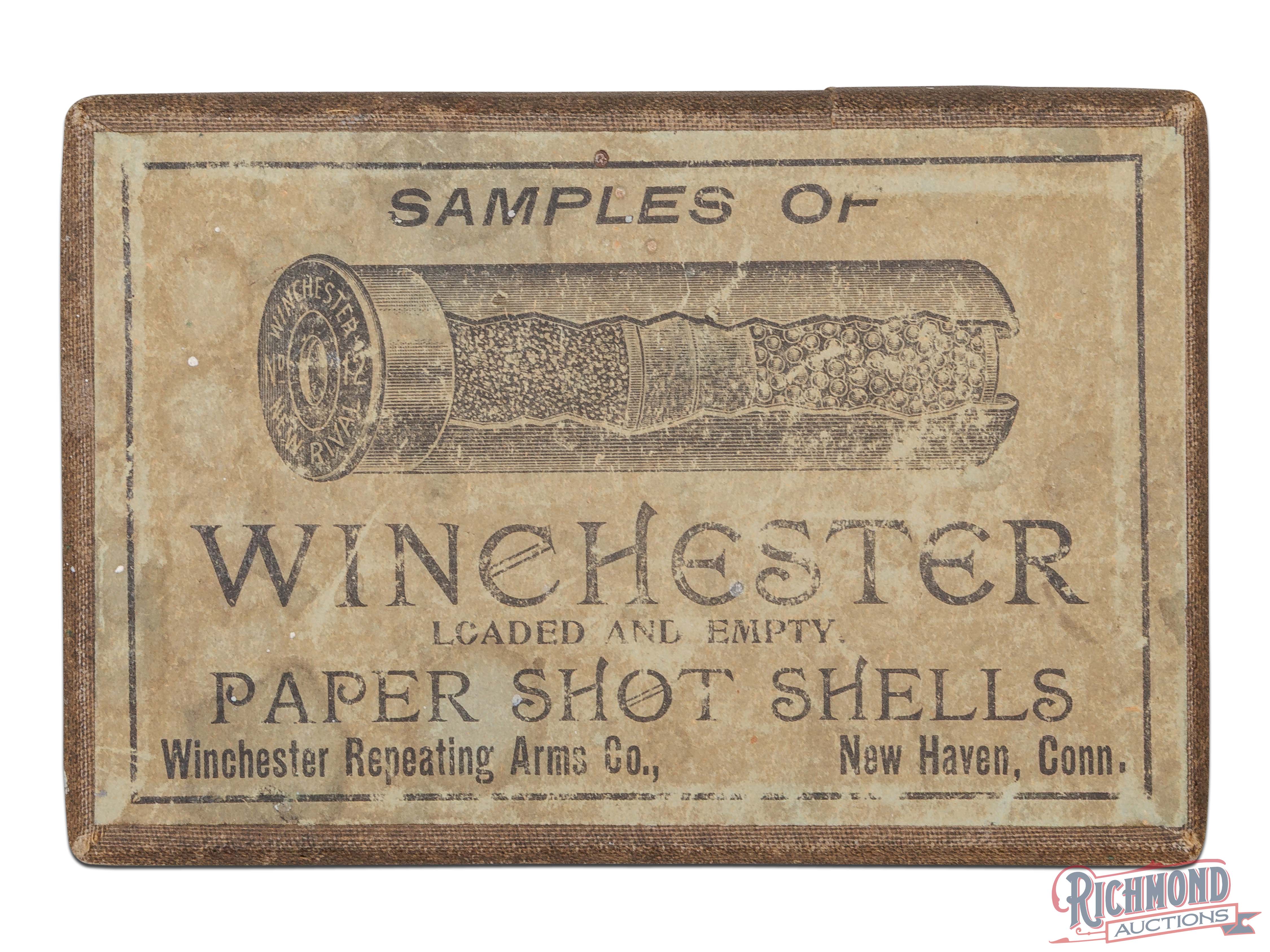 Shell Shot Samples Complete Winchester Sample Paper Shot Shell Salesman Set in Factory Box ...