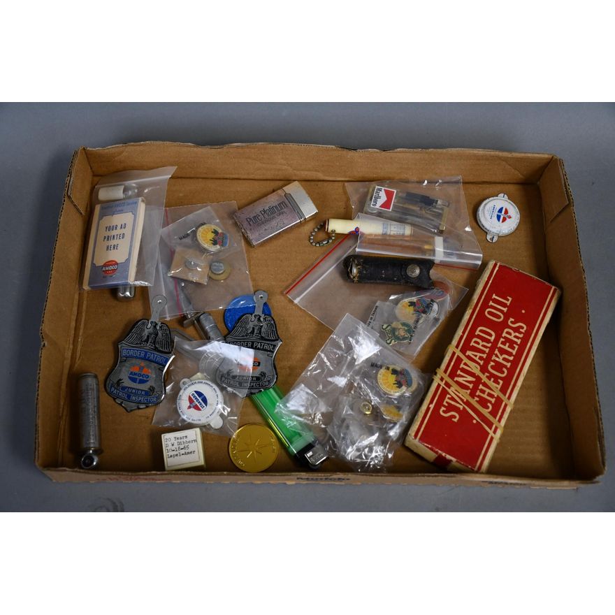 Box lot of Standard Oil Items and more