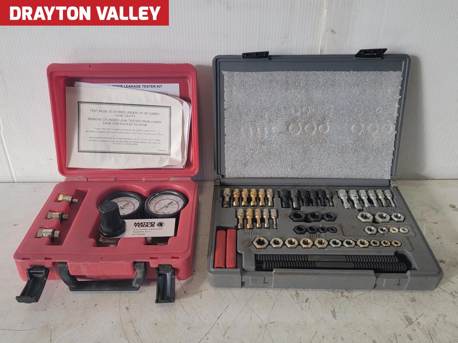 Matco Tools CLT200 Cylinder Leakage Tester Kit and Rethreading Set ...