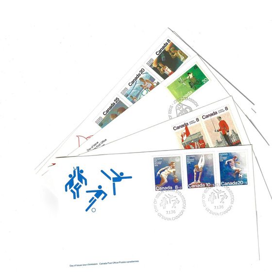 Canada 1976 - 78 First Day Covers, Mint (46 different)