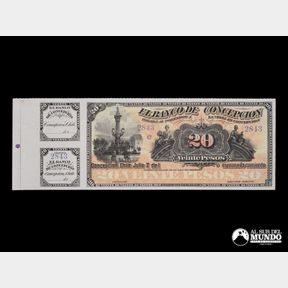 Chile, Banco de Concepcion. 20 Pesos (con talon).