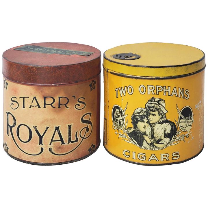 Starr's Royals & Two Orphans Tobacco Metal Tins