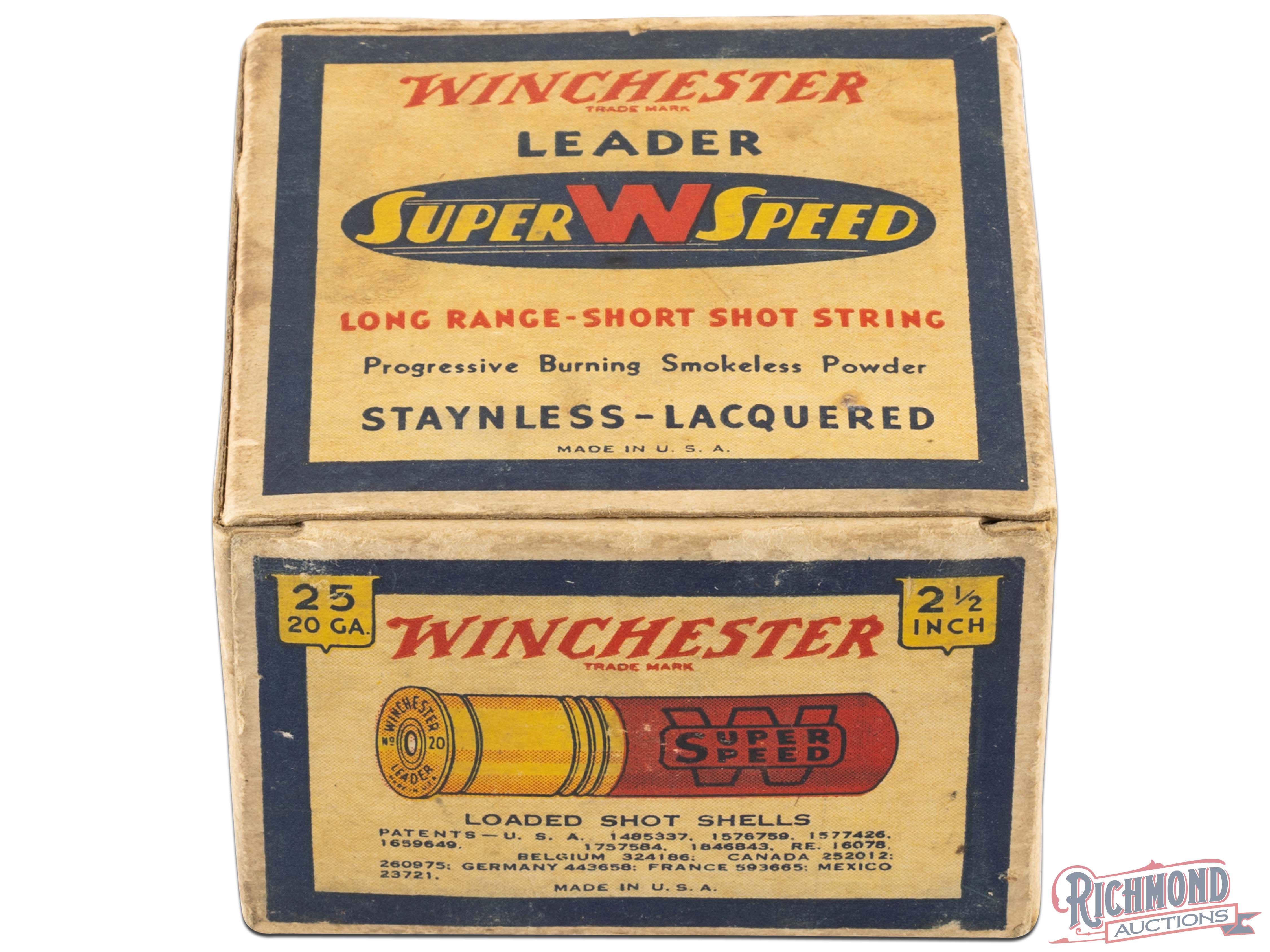 Partial Box Of Winchester Leader 20 Gauge Staynless Lacquered Shot ...
