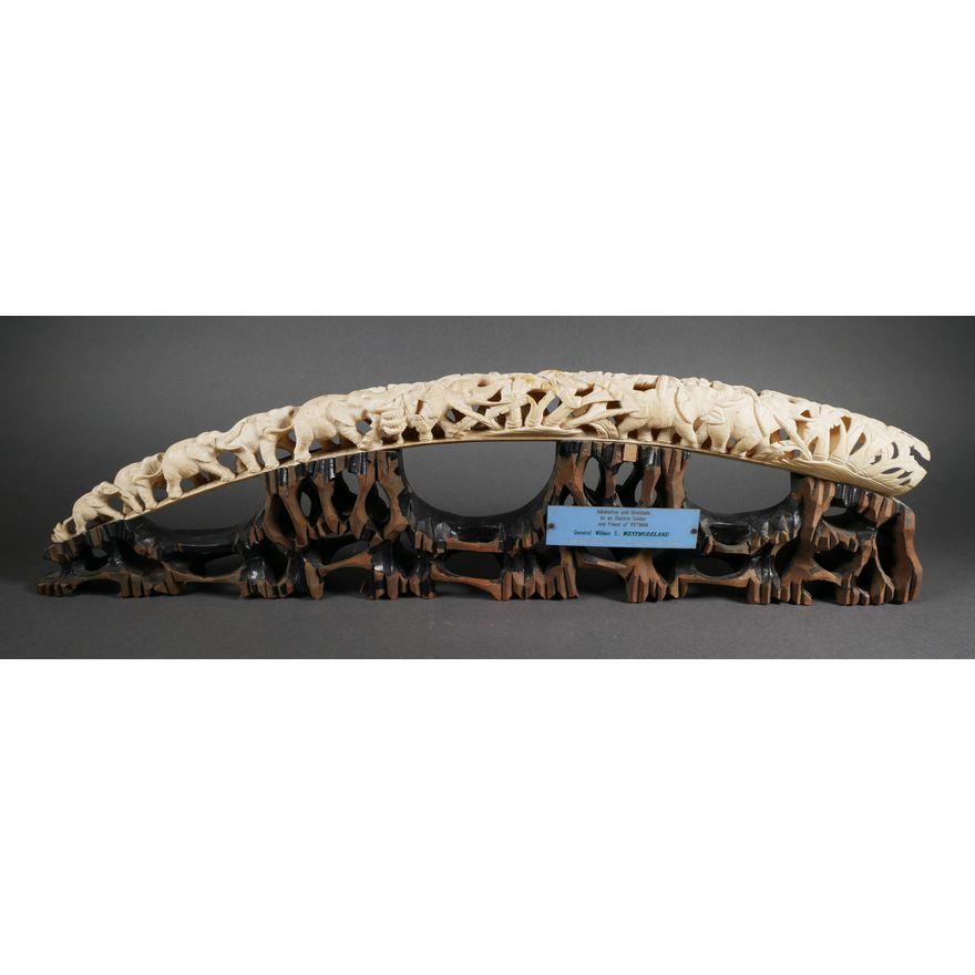 GENERAL WESTMORELAND Ivory Carving