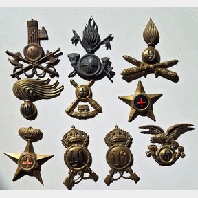 WW2 ITALIAN Pith Helmet Badge Lot