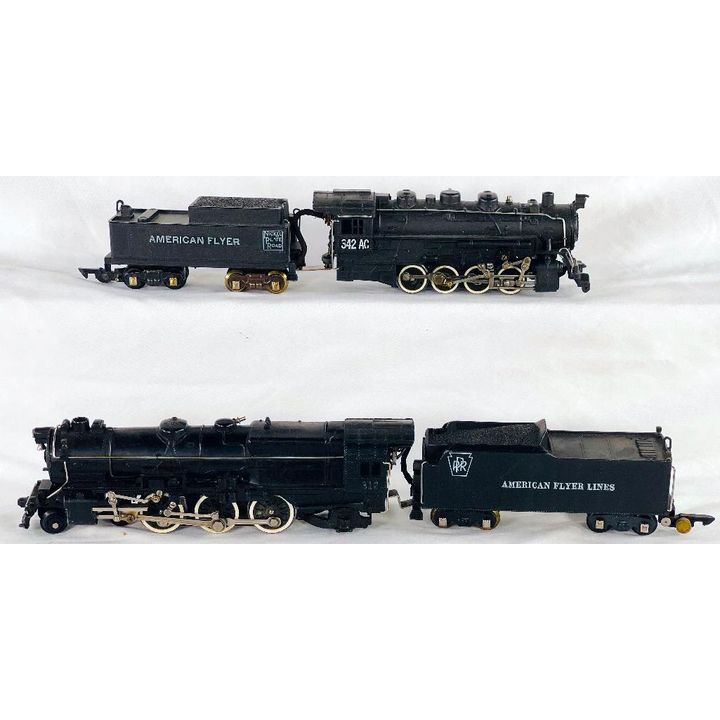 American Flyer Postwar S Gauge 312 Pennsylvania Railroad Loco and Tender & 342 AC Nickel Plate Road