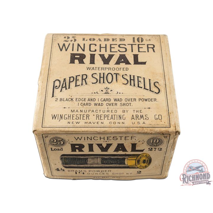 Box Only of Winchester Loaded Rival Paper Shot Shells 10 GA