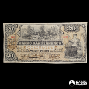 Chile, Banco de San Fernando. 20 Pesos. S/F.