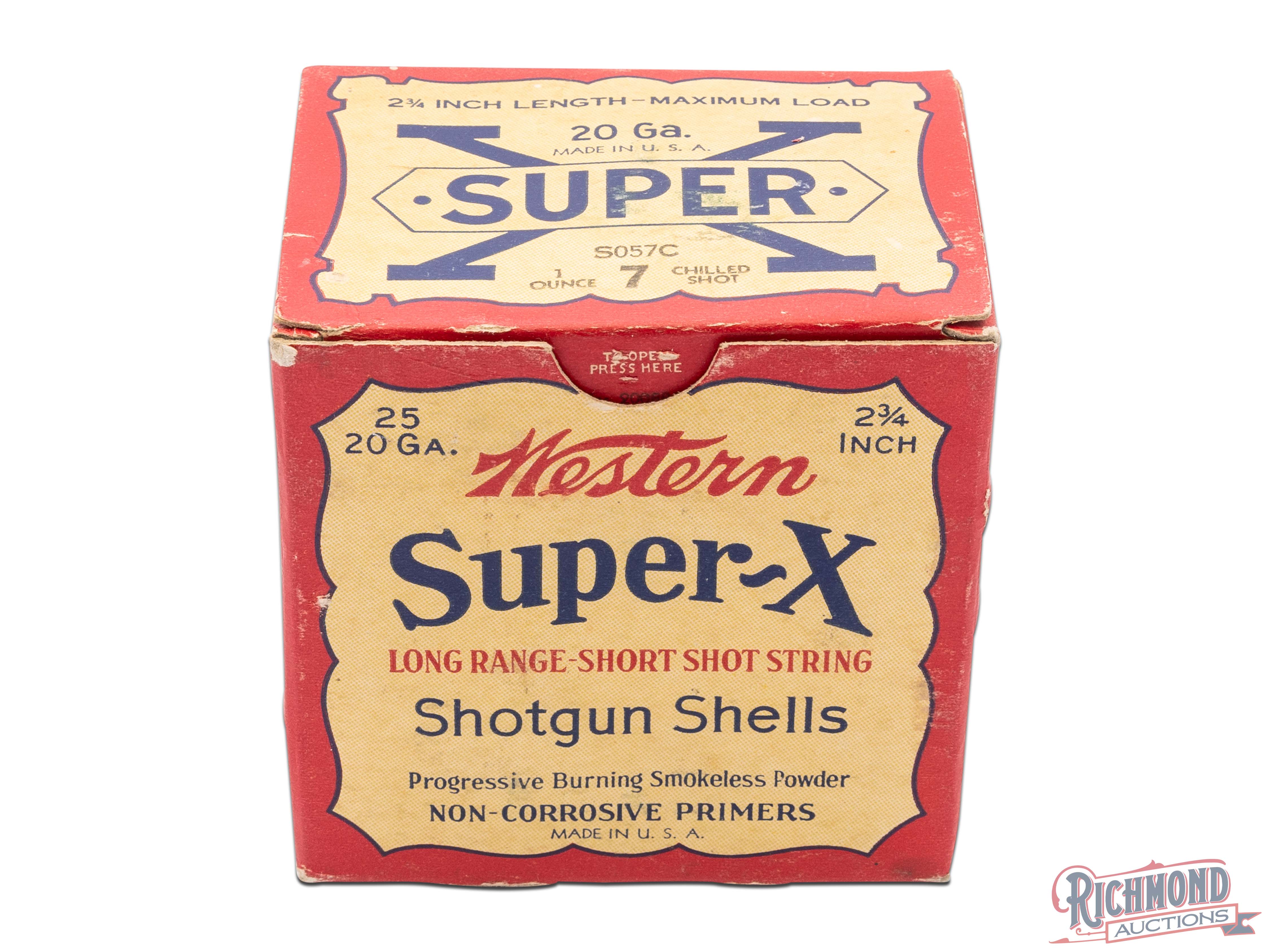Full Box Of Western 20 Gauge Super-X Long Range - Short Shot String ...