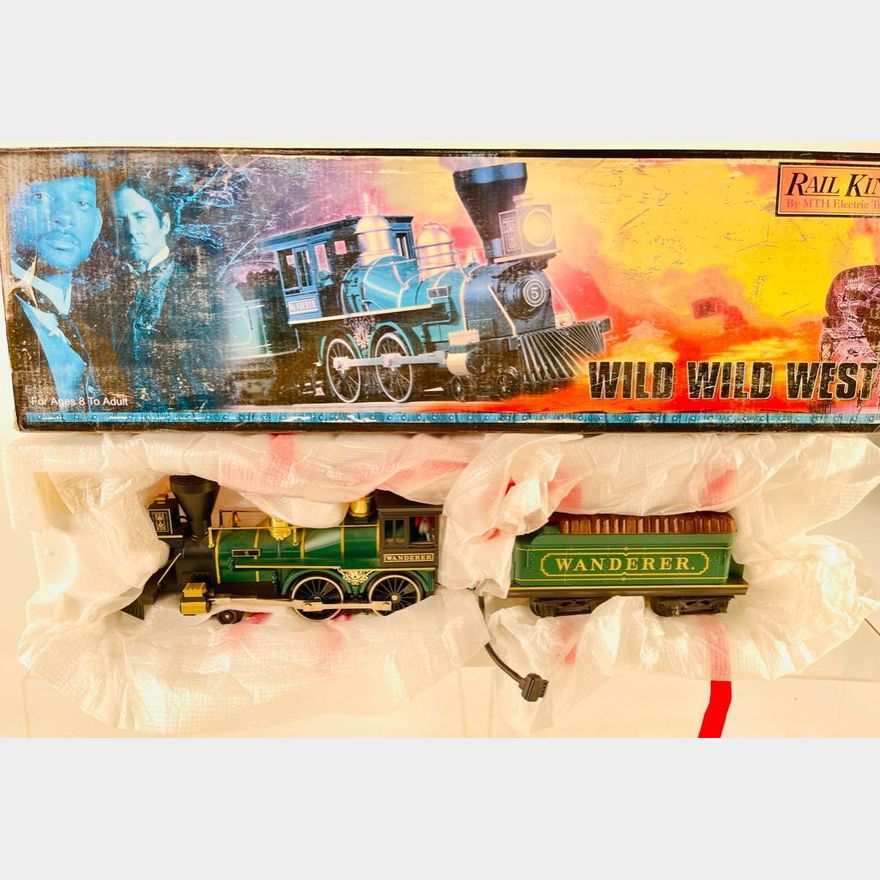 MTH Rail King Wild Wild West Wanderer 4 4 0 Steamer | Harris Toy Train Auctions MTH Rail King Wild Wild West Wanderer 4 4 0 Steamer | Harris Toy Train Auctions