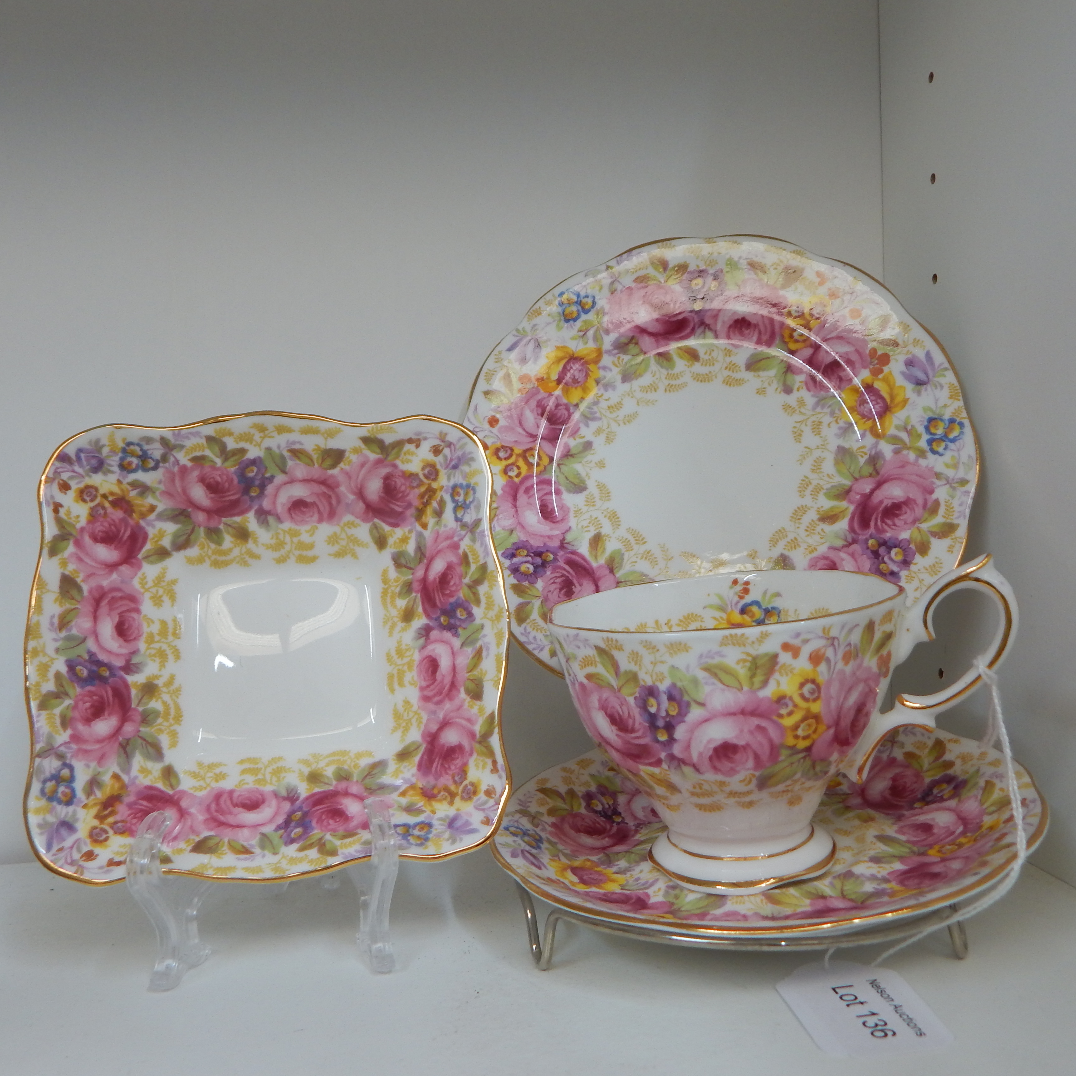 Royal Albert Serena Trio + small matching dish — NZ auction result