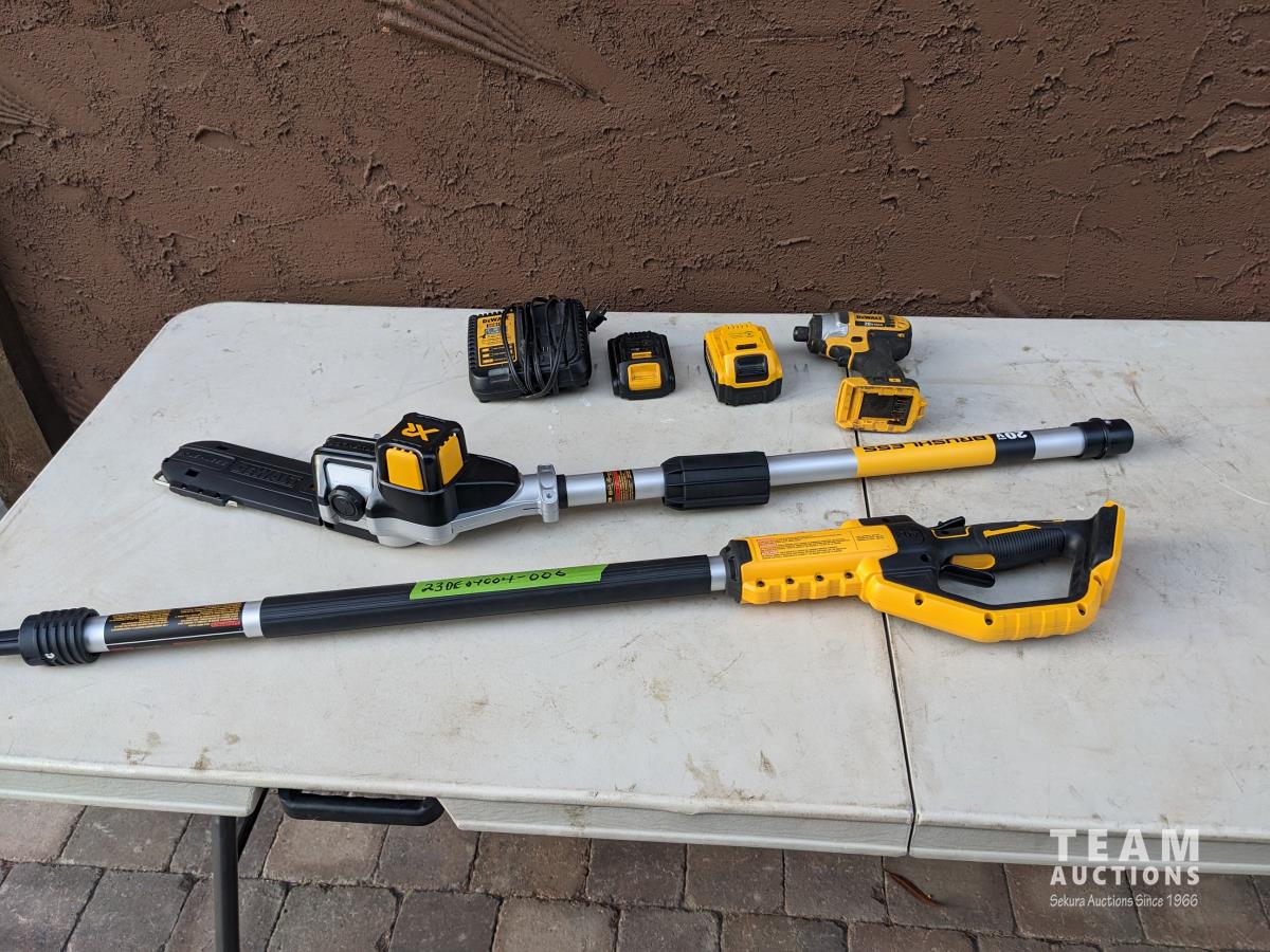 DeWalt 20V Pole Pruner (Unused) & 20V Impact Driver [23DE04004006] Team Auctions