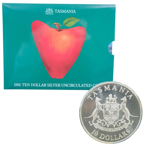 Australia 1991 Tasmania $10 Silver (925), Uncirculated