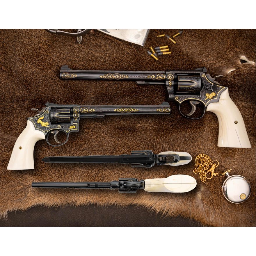 Exquisitely Engraved & Gold Inlay 1971 Smith & Wesson 17-3 .22 LR ...
