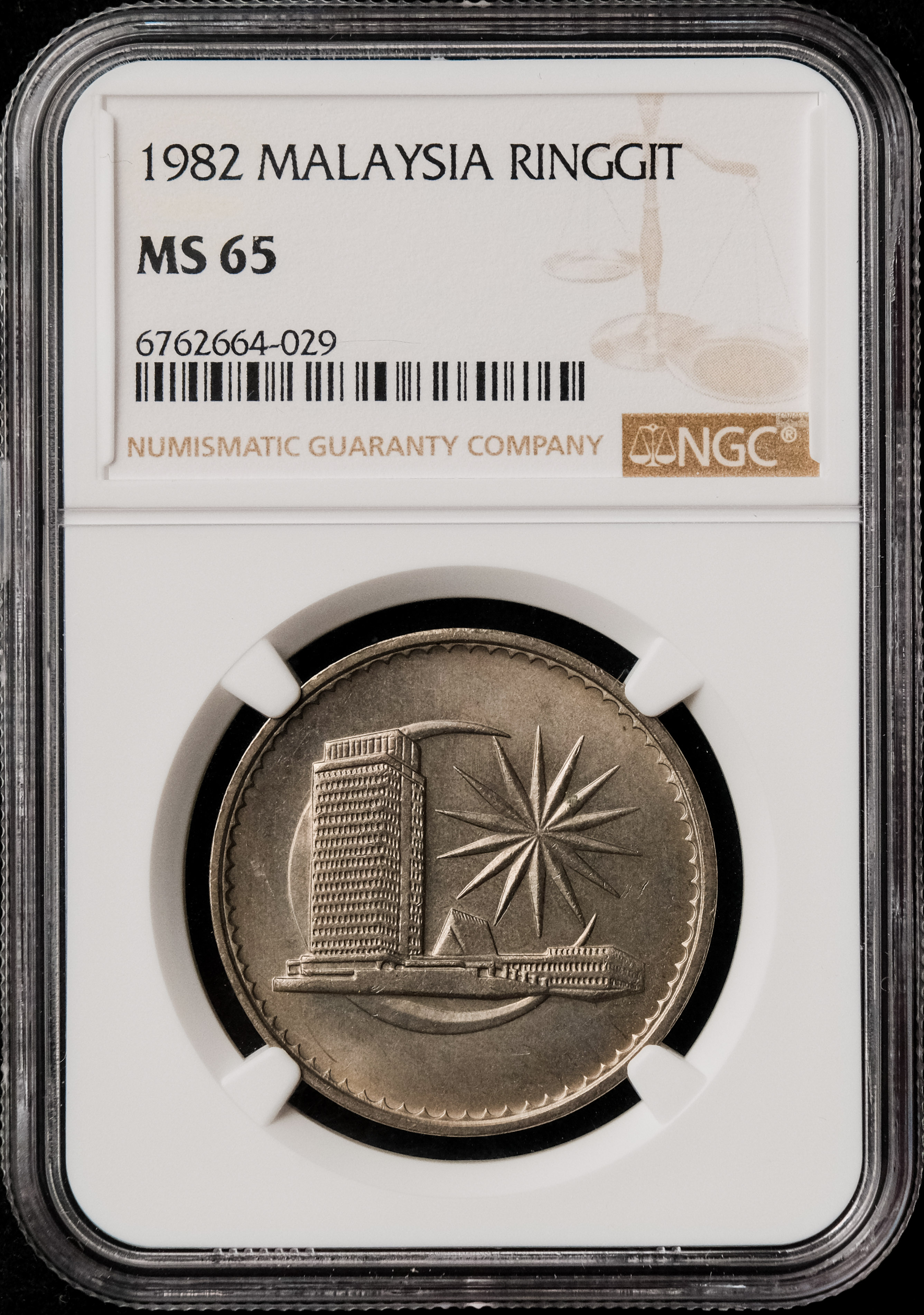 Malaysia 1982 Parliment Rm1 NGC MS65 Key Date (6762664-029) | Sky Kirin  Auctions