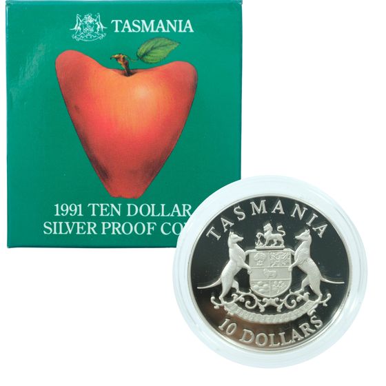 Australia 1991 Tasmania $10 Silver (925) Proof, FDC