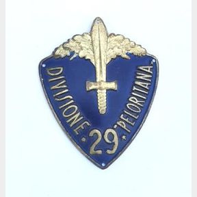 WW2 .Italian Army 29 Division PELORITANA Arm Shield