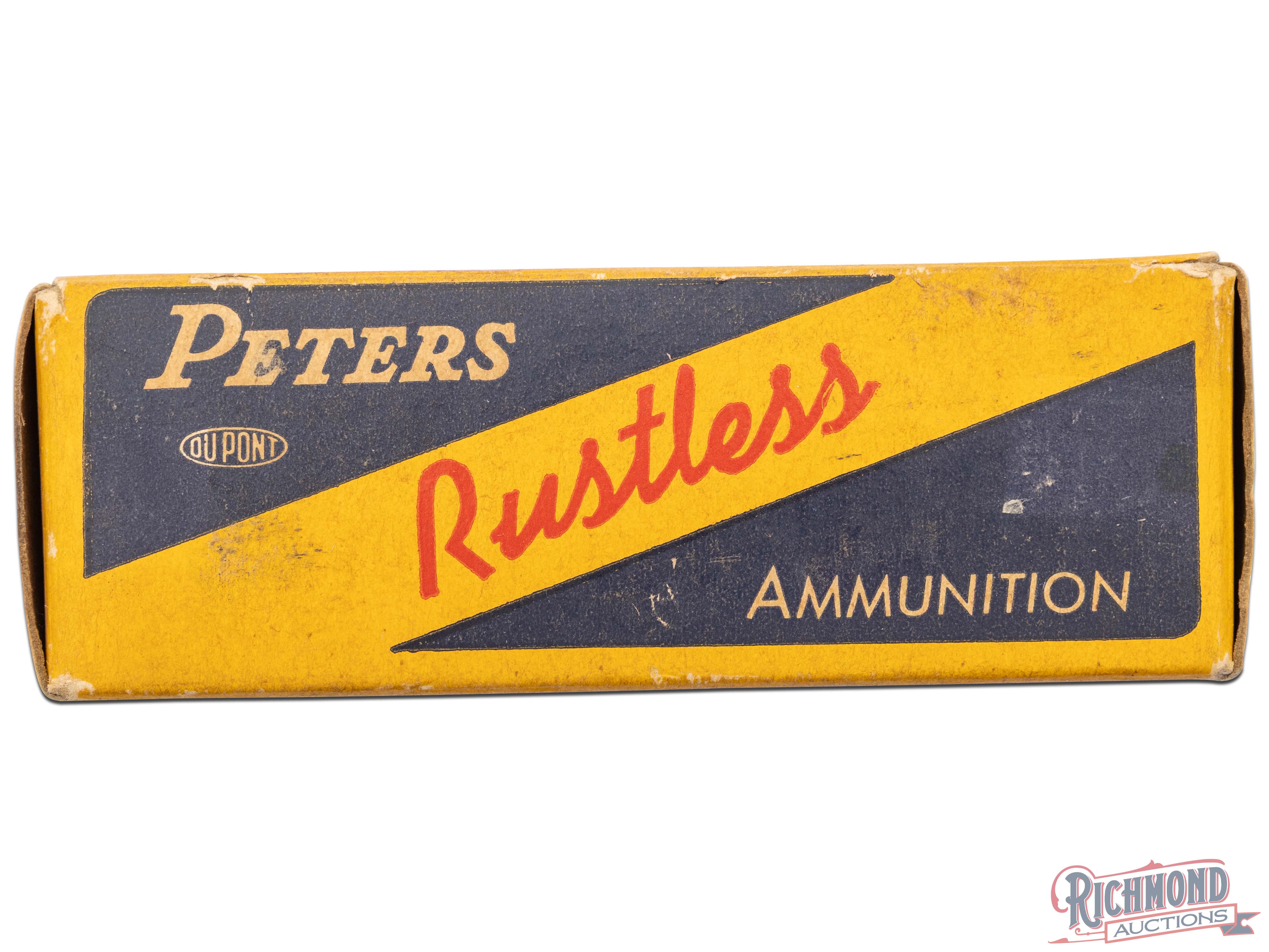 Rustless Staples Peters Rustless 44-40 Winchester Soft Point bullet Collectors Box ...