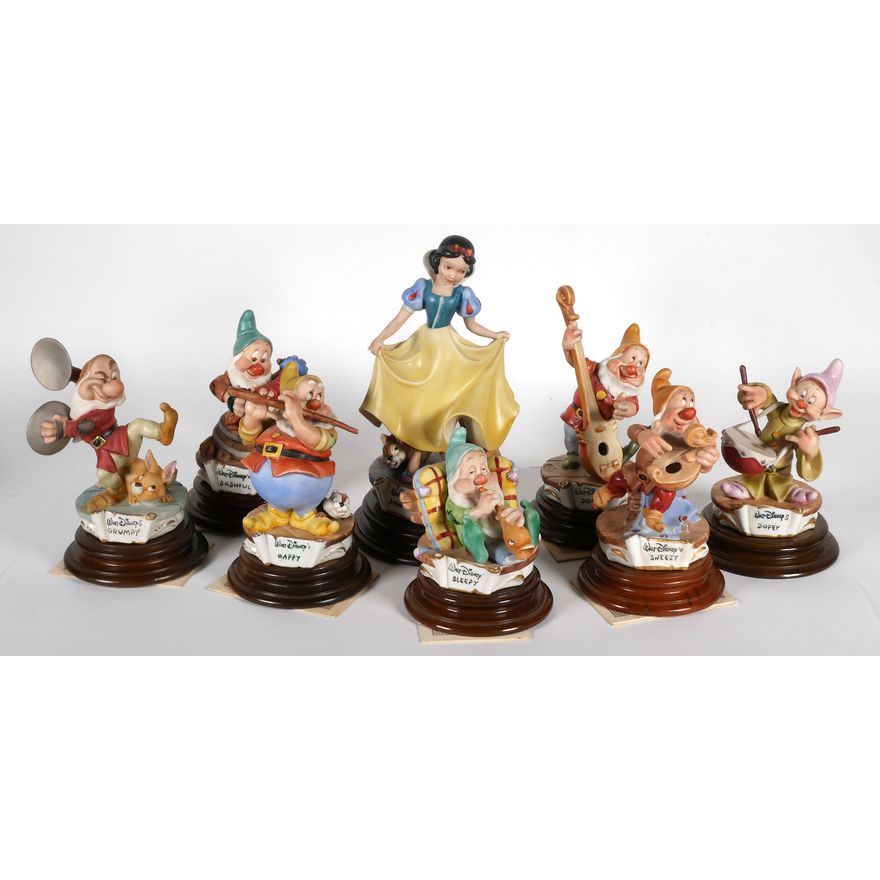 Snow White & the Seven Dwarfs Capodimonte Set