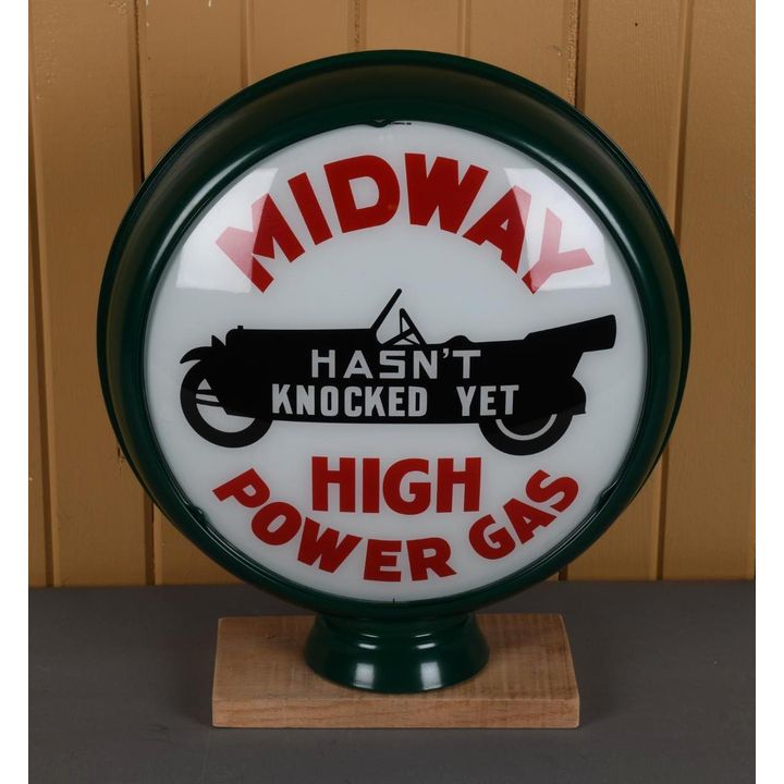 Reproduction Midway High Power Gas 15" Globe Lenses