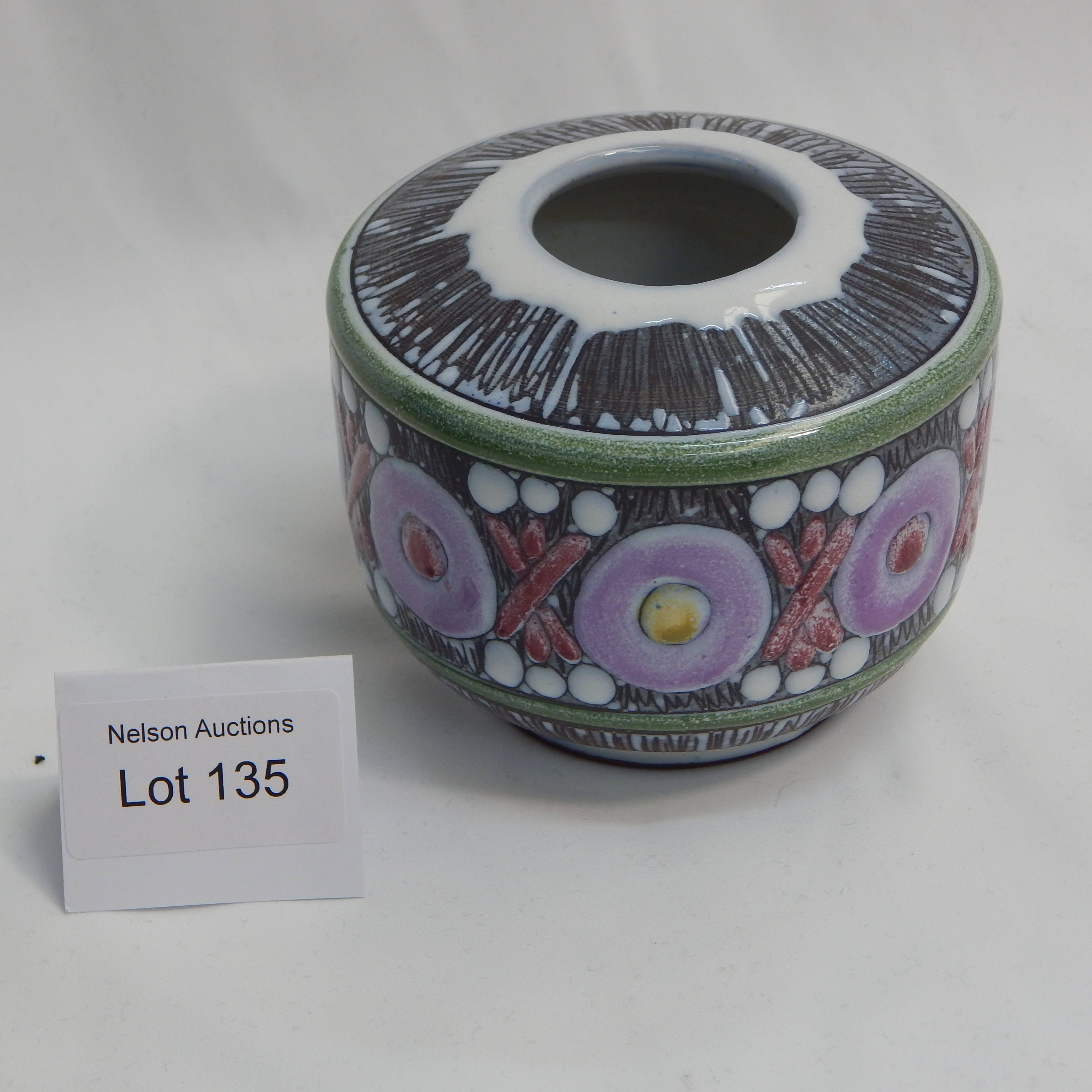 Swedish Laholm Keramik Ceramic Vase — sold at auction in New Zealand for $130