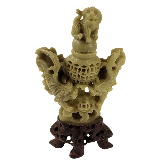 Vintage Chinese hand-carved Soapstone Sensor