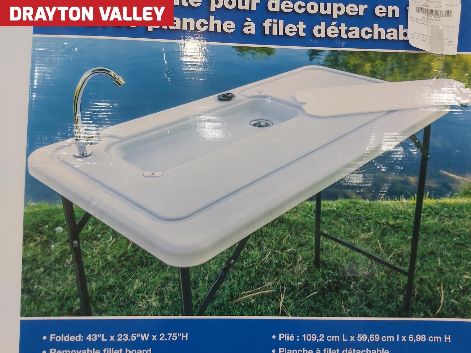 Bass Pro Shops Folding Fillet Table with Removable Fillet Board ...