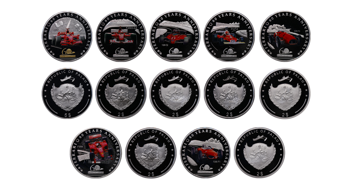 FERRARI 60TH ANNIVERSARY シルバーコイン FERRARI 60TH ANNIVERSARY シルバーコイン
