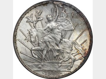 KM# 453 – Peso 1912 Mo Caballito. PCGS MS64.