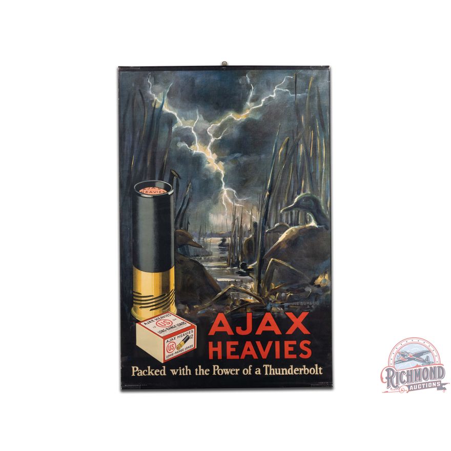 US Cartridge Co. AJAX Heavies 12 Gauge Paper Poster