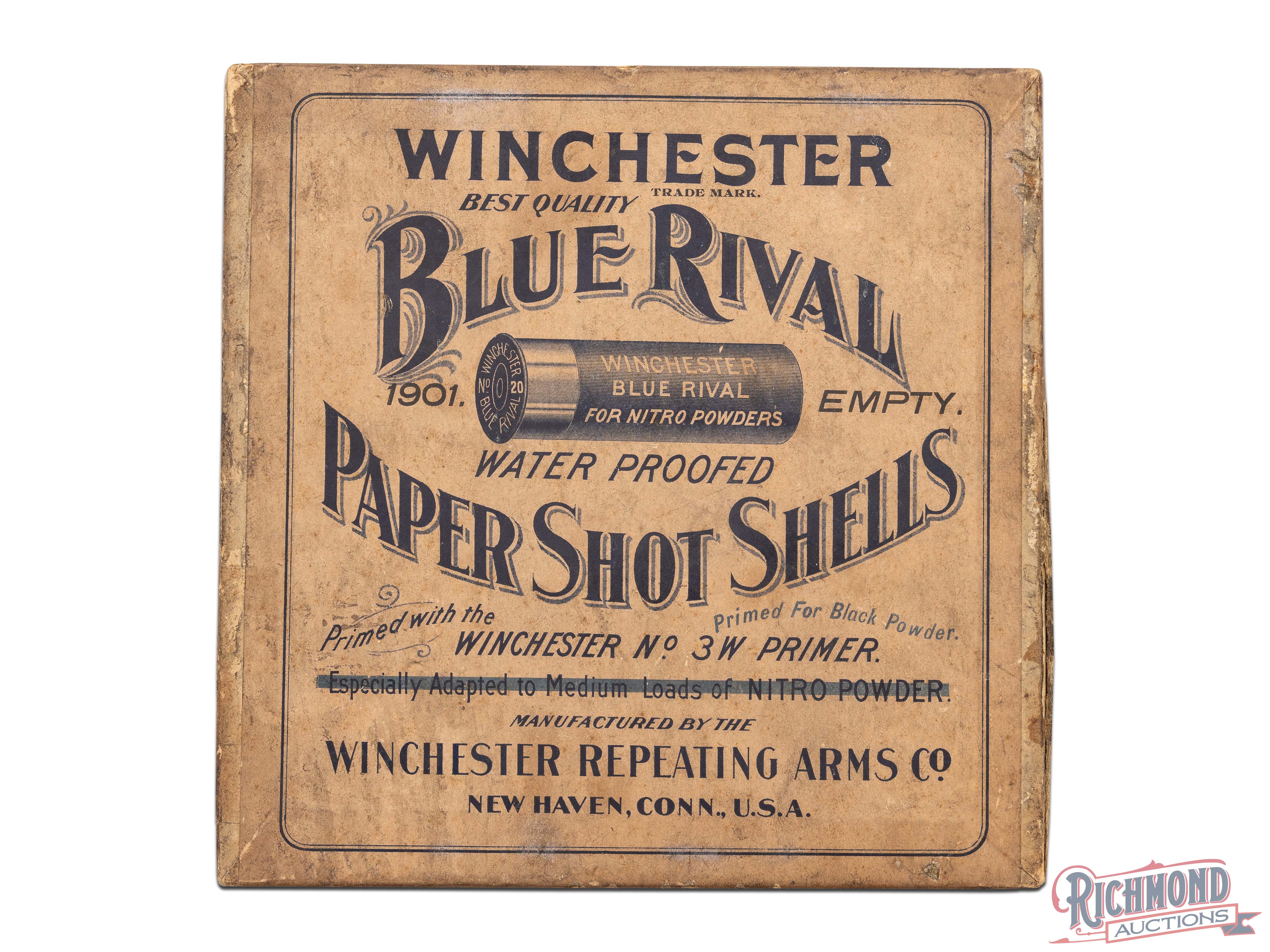 Full Box Of Winchester Blue Rival 20 Gauge Empty Water Proofed Paper ...