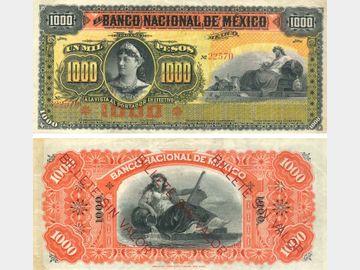 M305r – 1000 Pesos El Banco Nacional de México, Remainder. XF