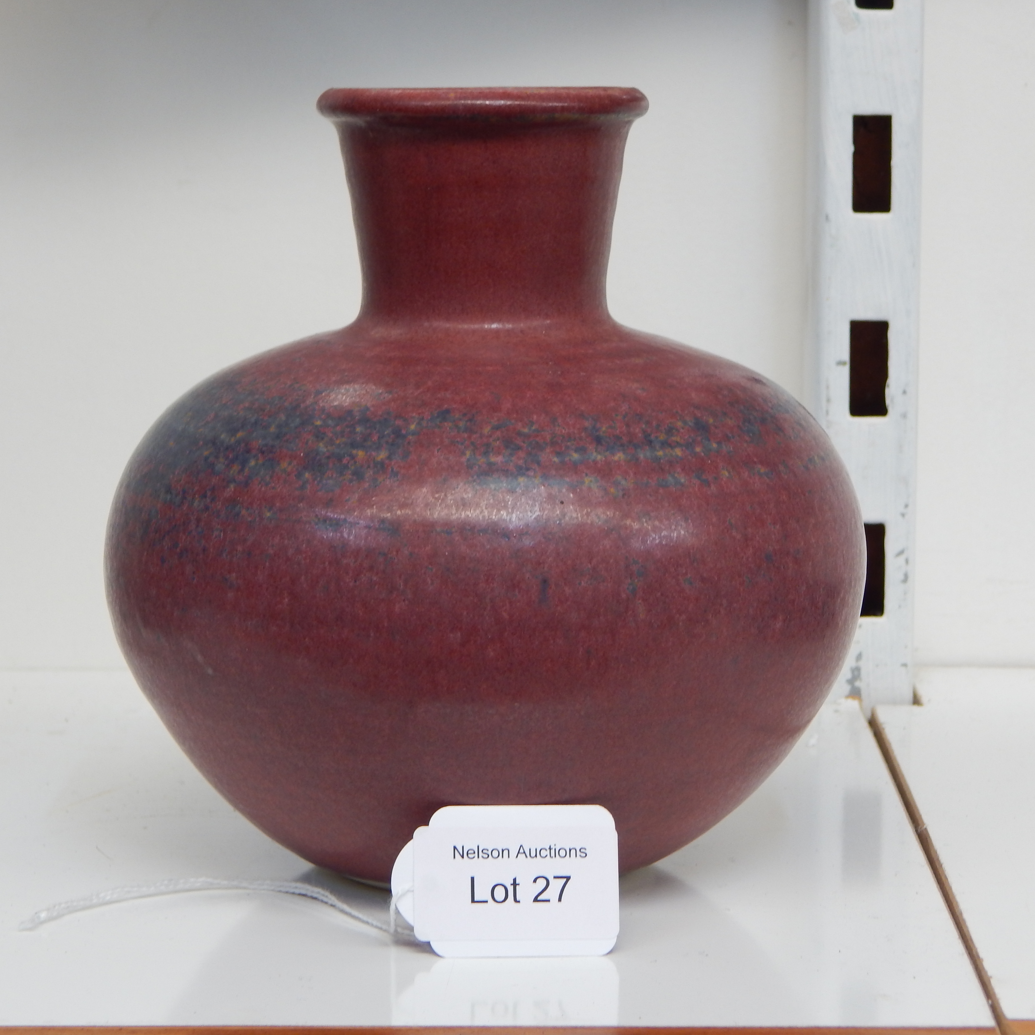 Danny Moorwood (Dunedin) hand thrown bottle — sold at auction in New Zealand for $10