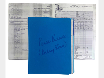 Rolling Stones: Keith Richards Hit Factory Recording Archive of Original Studio Documents