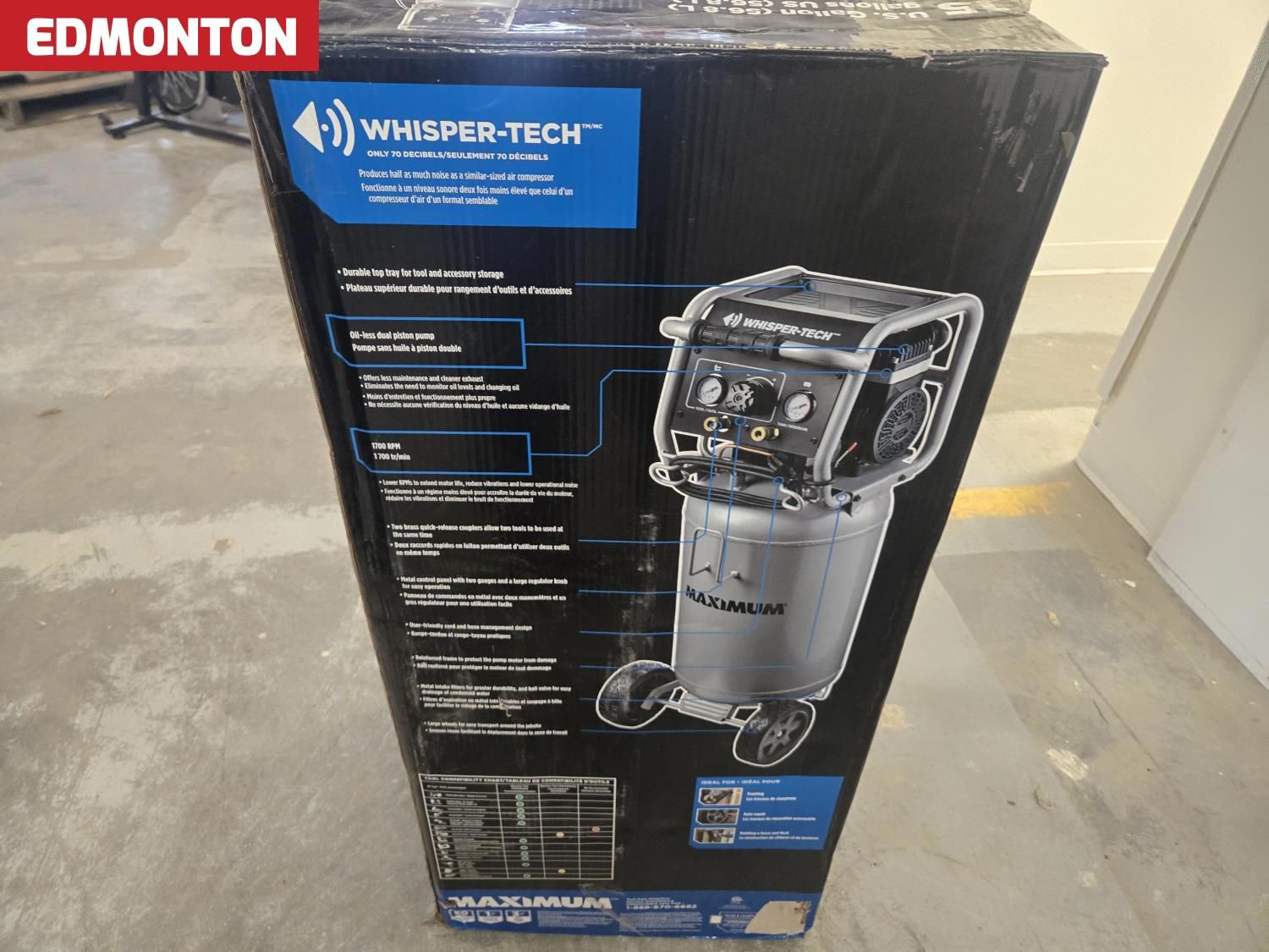 Mastercraft 15 Gallon Electric Portable Air Compressor [25KL10202-006 ...