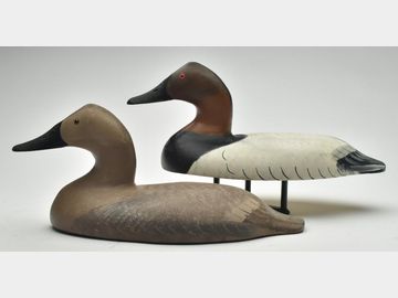 Pair of canvasback wing ducks, Robert Litzenberg, Elkton, Maryland.