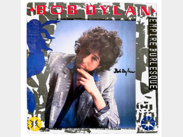 Bob Dylan Signed "Empire Burlesque" Album with Jeff Rosen COA