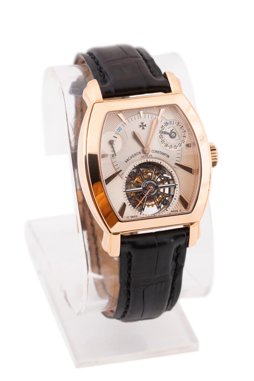 MEN S VACHERON 18K RG MALTE TOURBILLON WATCH