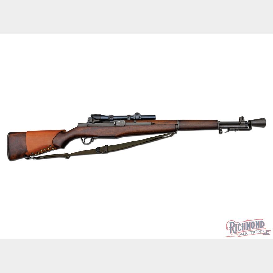 Late Sniper Rifle Late WW2 Era Springfield Armory M1C Garand Sniper Semi-Automatic Rifle ...
