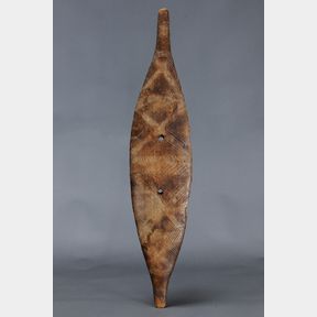 RARE EARLY BROAD SHIELD, MURRAY RIVER, NEW SOUTH WALES