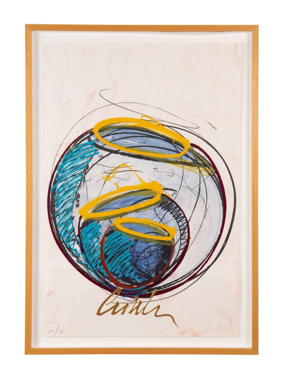 Dale Chihuly - Cylinders and Baskets Mixed Media Signed Original Drawing  Contemporary Art - for sale